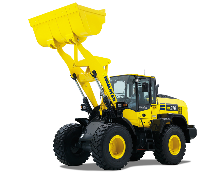 Chargeuse sur pneus Komatsu – WA270-8 Matériel Komatsu France SAMI TP distributeur Komatsu pièce de rechange, pièce d'usure, pièce détaché disponible.