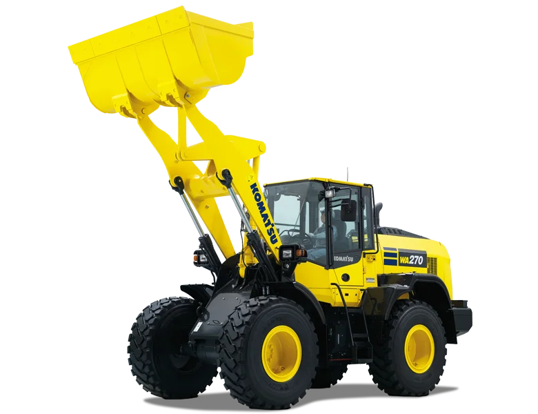 Chargeuse sur pneus Komatsu – WA270-8 Matériel Komatsu France SAMI TP distributeur Komatsu pièce de rechange, pièce d'usure, pièce détaché disponible.