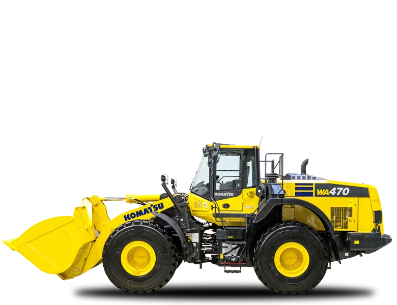 Chargeuse sur pneus Komatsu – WA470-8 Matériel Komatsu France SAMI TP distributeur Komatsu pièce de rechange, pièce d'usure, pièce détaché disponible.