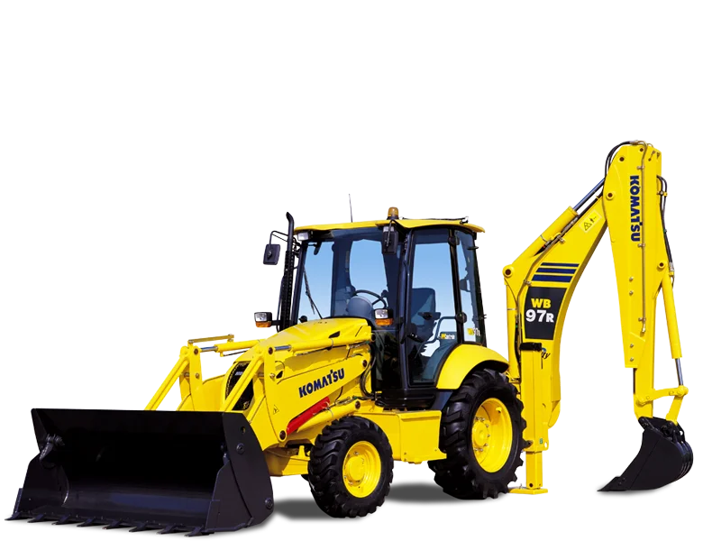 Chargeuse pelleteuse Komatsu – WB97R_5 Engin travaux publics Komatsu France SAMI TP distributeur Komatsu