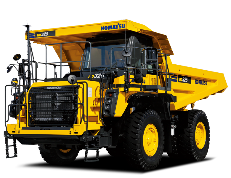 Tombereau rigide Komatsu – HD325-8 Dumper rigide Komatsu France SAMI TP pour entreprise d’extraction de matériau, de carrière, travaux publics, génie civil. Machines d'occasions et neuves. Machine btp. Location pelle. Prix location pelle. Pelle hydraulique.