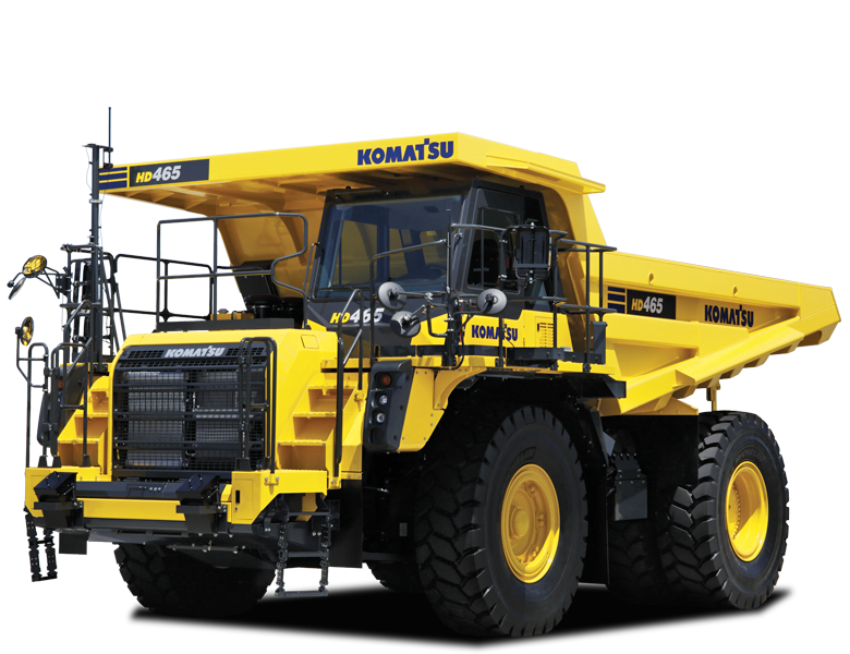 Tombereau rigide Komatsu – HD465-8 Dumper rigide Komatsu France SAMI TP pour entreprise d’extraction de matériau, de carrière, travaux publics, génie civil. Machines d'occasions et neuves. Machine btp. Location pelle. Prix location pelle. Pelle hydraulique.