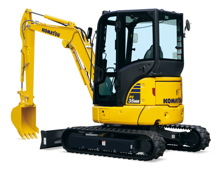 Mini-pelle Komatsu – PC35MR-5 Matériel Komatsu France SAMI TP pour entreprise de travaux publics, génie civil. Machine d'occasion et neuves. Location machine. Machine btp. Location pelle. Prix location mini-pelle.