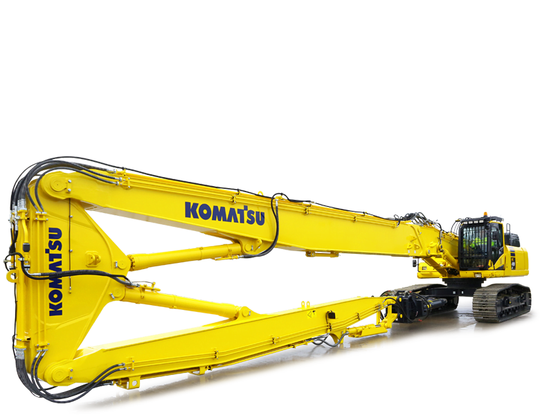 Matériel démolition Komatsu France SAMI TP pour entreprise de travaux publics, génie civil. Machines d'occasions et neuves. Location machine. Machine btp. Location pelle. Prix location pelle. Pelle hydraulique.