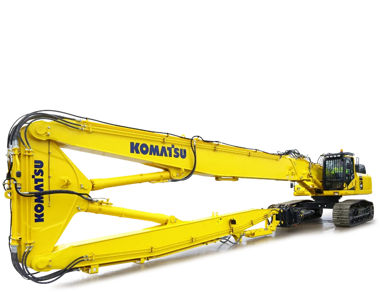 Matériel démolition Komatsu France SAMI TP pour entreprise de travaux publics, génie civil. Machines d'occasions et neuves. Location machine. Machine btp. Location pelle. Prix location pelle. Pelle hydraulique.