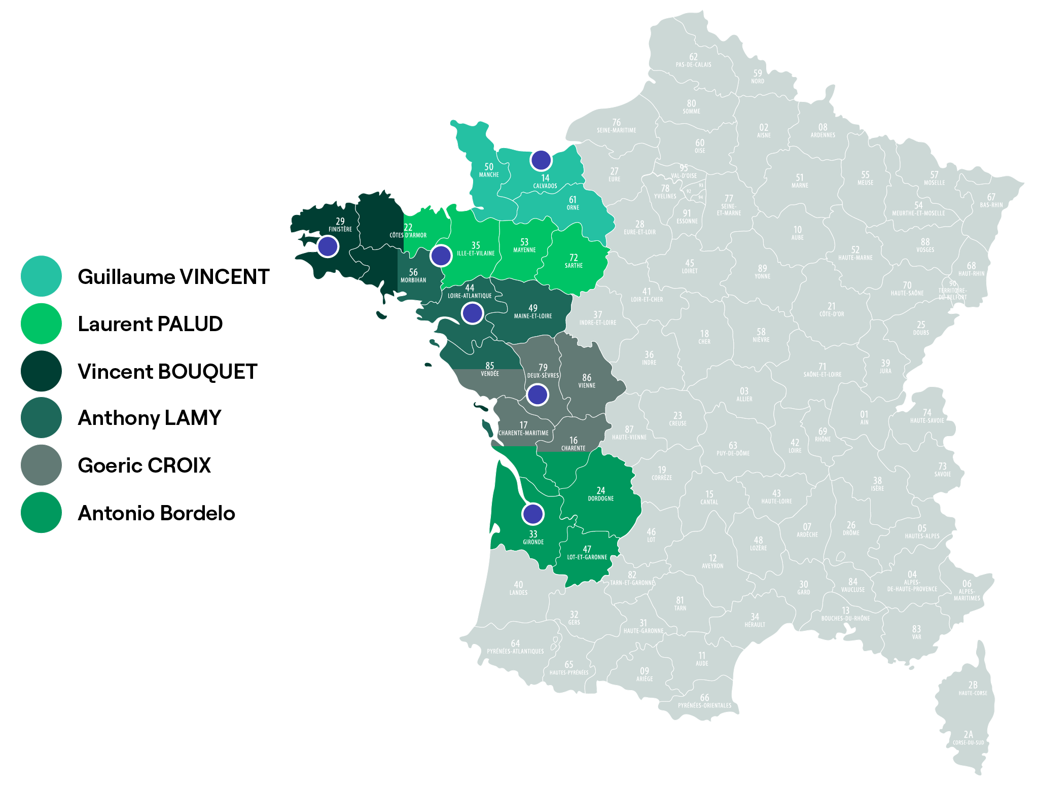 CARTE PIECES & EQUIPEMENTS – AVEC COMMERCIAUX – AVEC DP ET SANS FOND